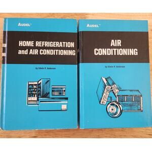 1975 Audel Home Refrigeration Air Conditioning Service Guide Hardcover Book Set
